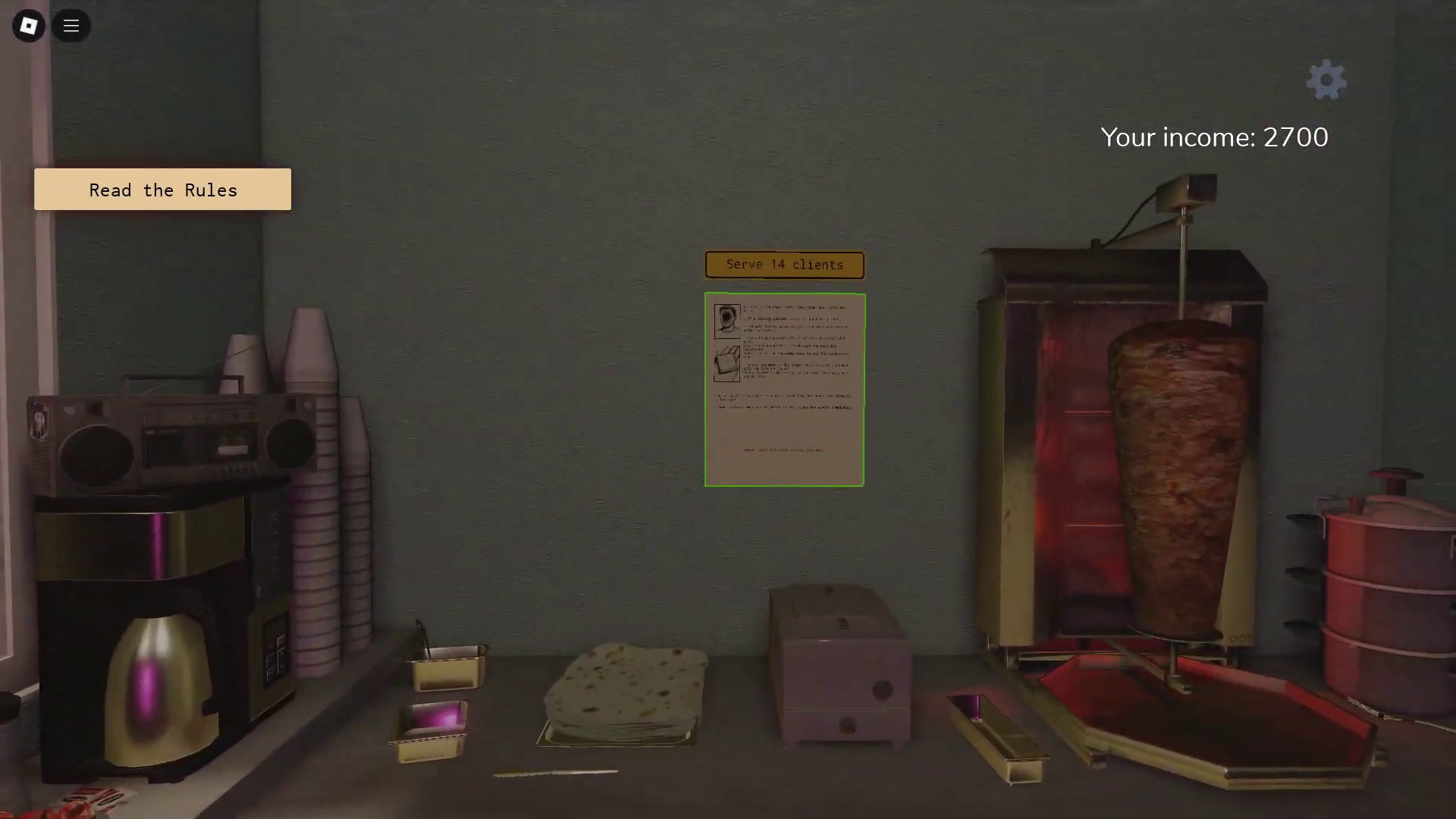 Shawarma Kiosk: Anomalies - A Night Shift of Fear and Mystery